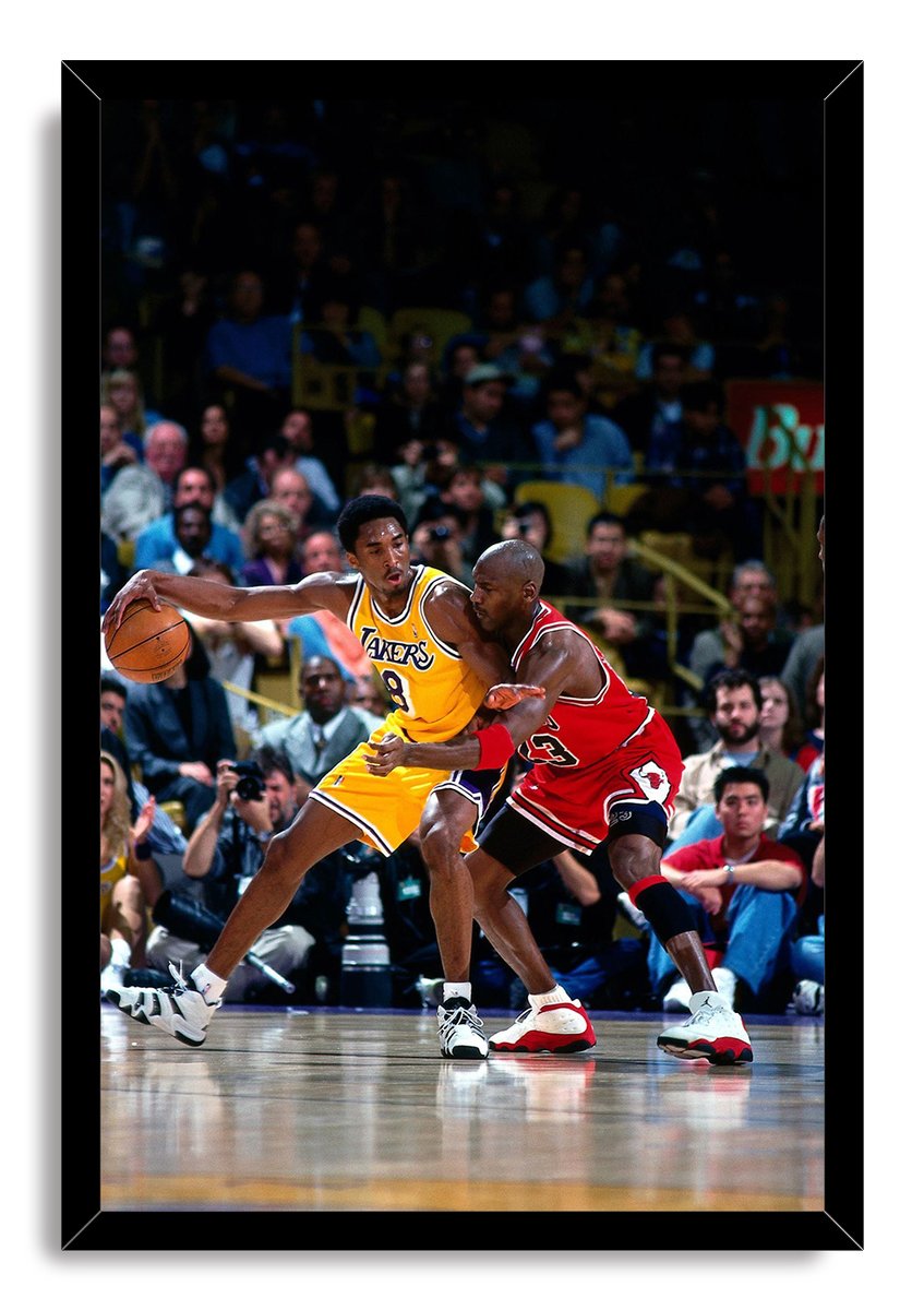 Kobe Bryant and Michael Jordan Decorative Painting (paper and canvas) art poster printing print